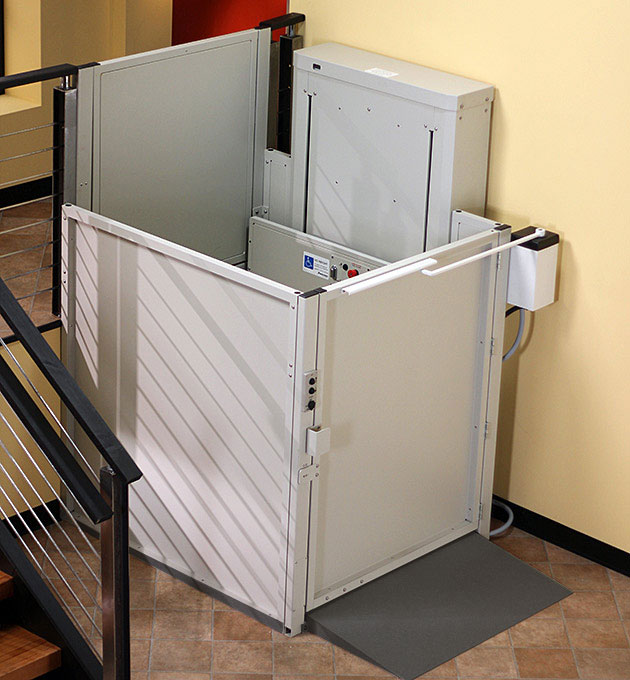 american disabilities act wheelchair elevator vertical platform porchlift vpl3200